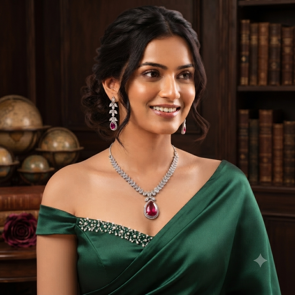 Diamond Vine Leaf Drop Set