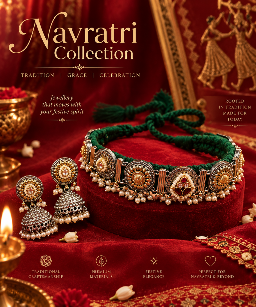 Rajwada Emerald Choker Set