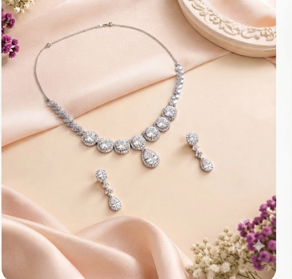 Diamond Whisper Halo Set