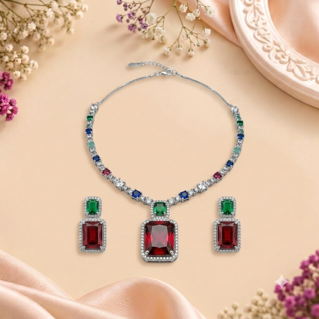 Maharani Multi-Gem Opulence Set