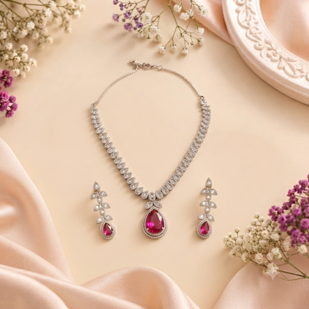 Diamond Vine Leaf Drop Set