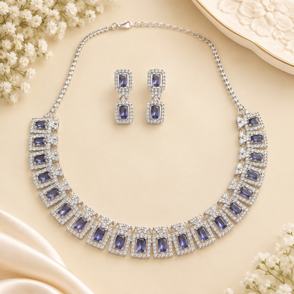 Sapphire Regalia Collar Set