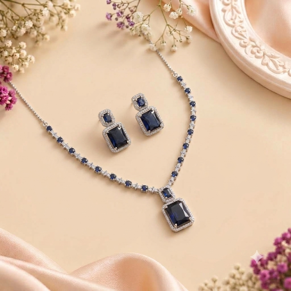 Amethyst Radiance Pendant Necklace & Earring Set