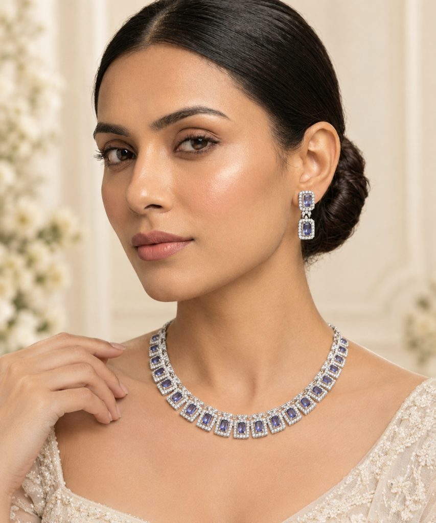 Sapphire Regalia Collar Set