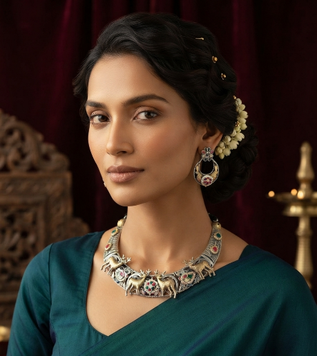 Blush Petal Elegance Necklace Set