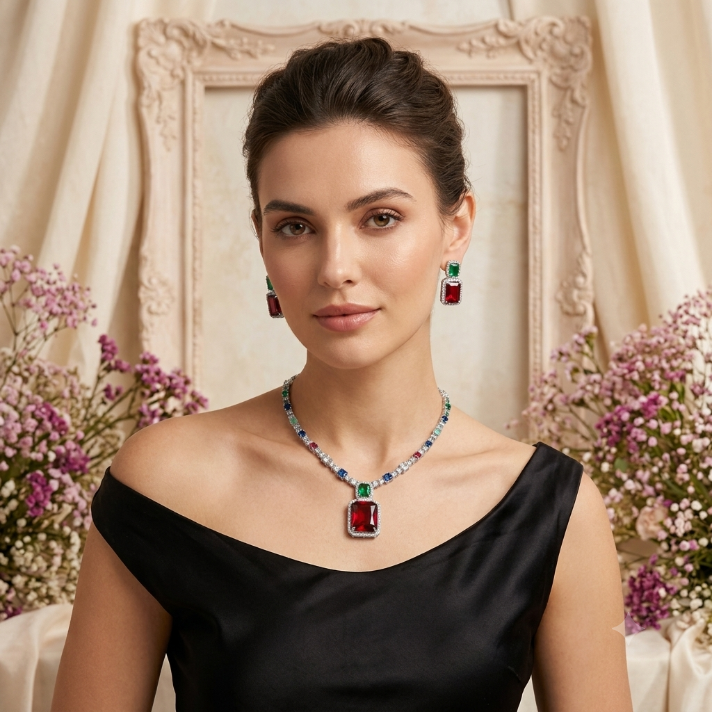 Maharani Multi-Gem Opulence Set