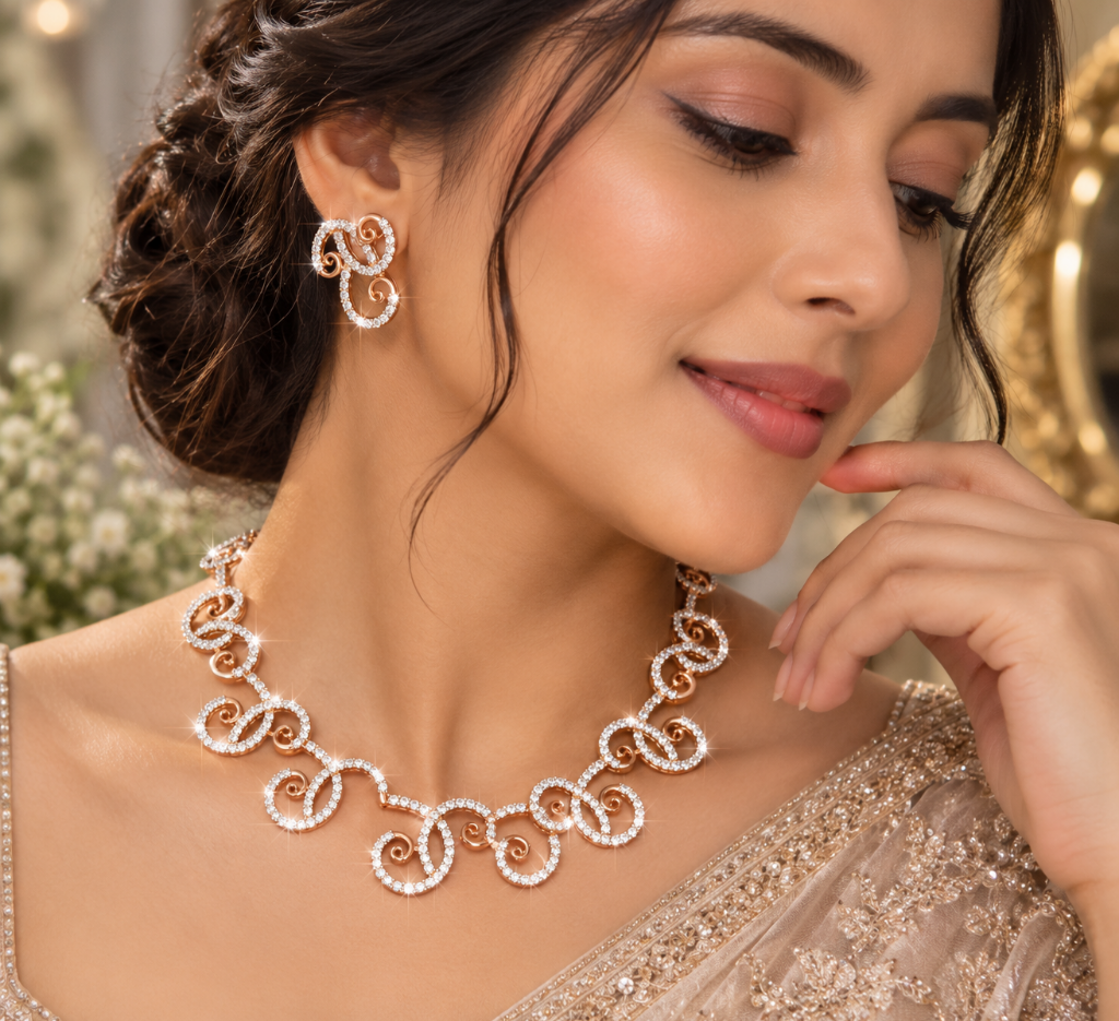 Celestial Swirl Diamond Set